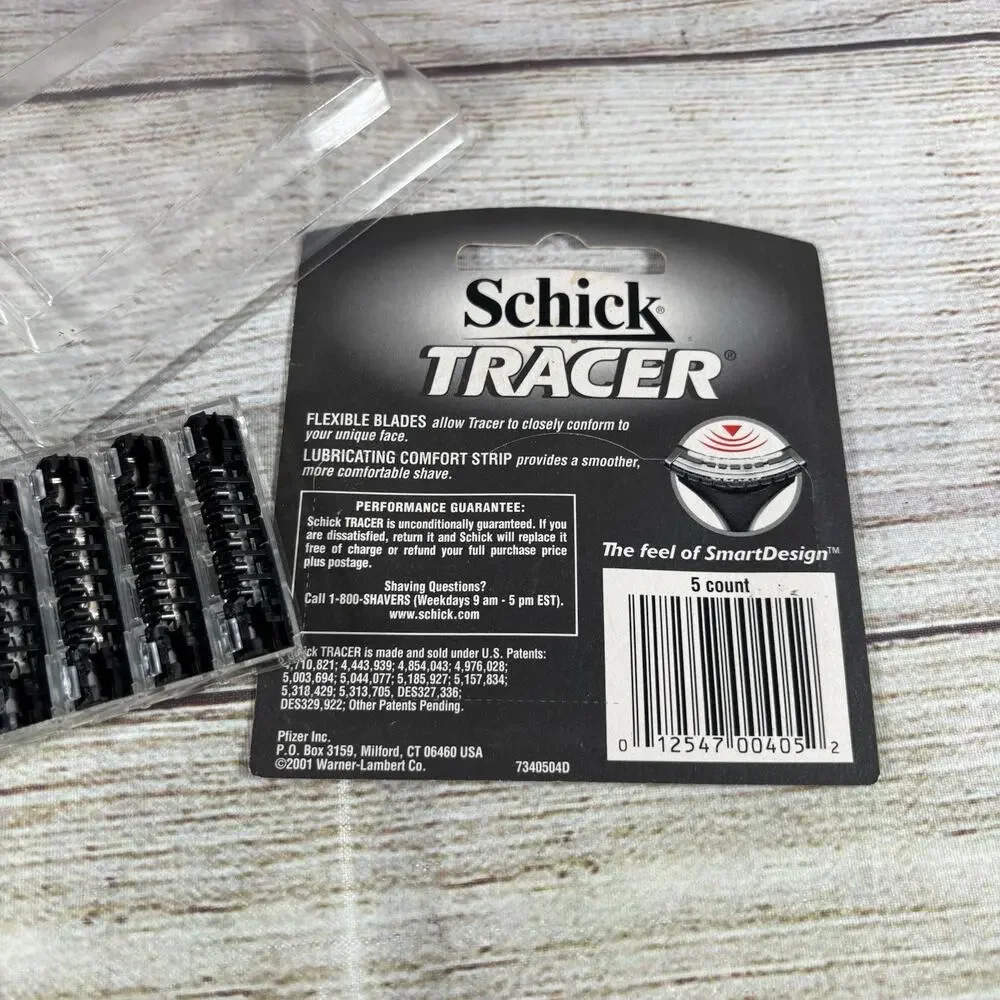 Schick Tracer 2/ 5 Refill Shaver Razor Blades Cartridges Replacement Pack Lot